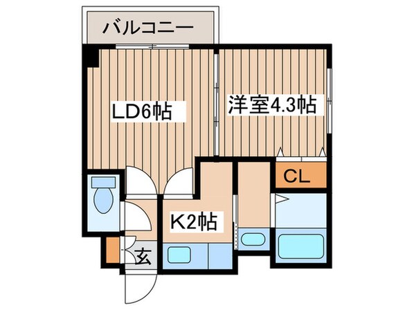 ルラシオン北大前の物件間取画像